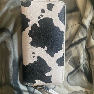 Black and White Cowprint Wallet